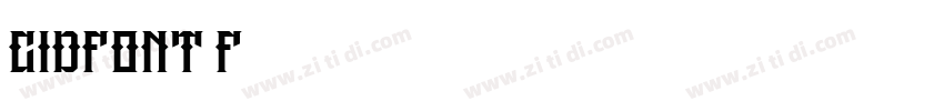 CIDFont F4字体转换